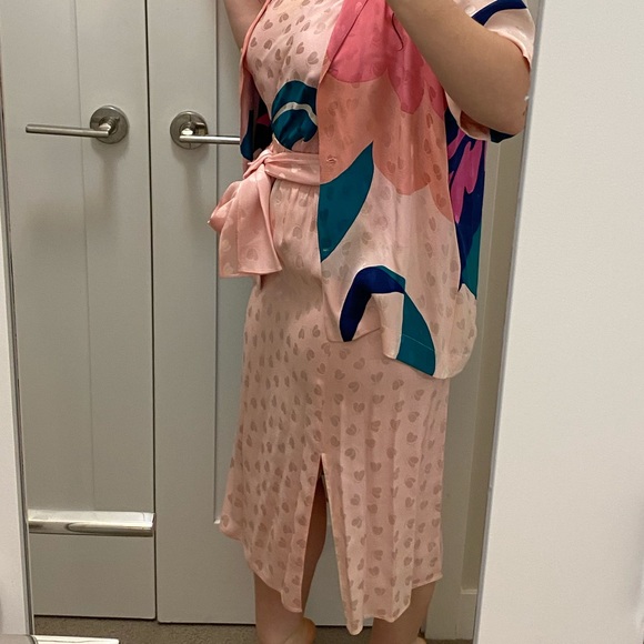 4 piece Pure Silk Butterfly Skirt Set - Picture 15 of 17